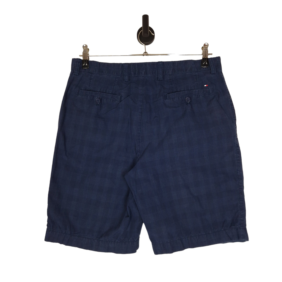 Tommy Hilfiger Blue Check Chino Shorts - Size W35