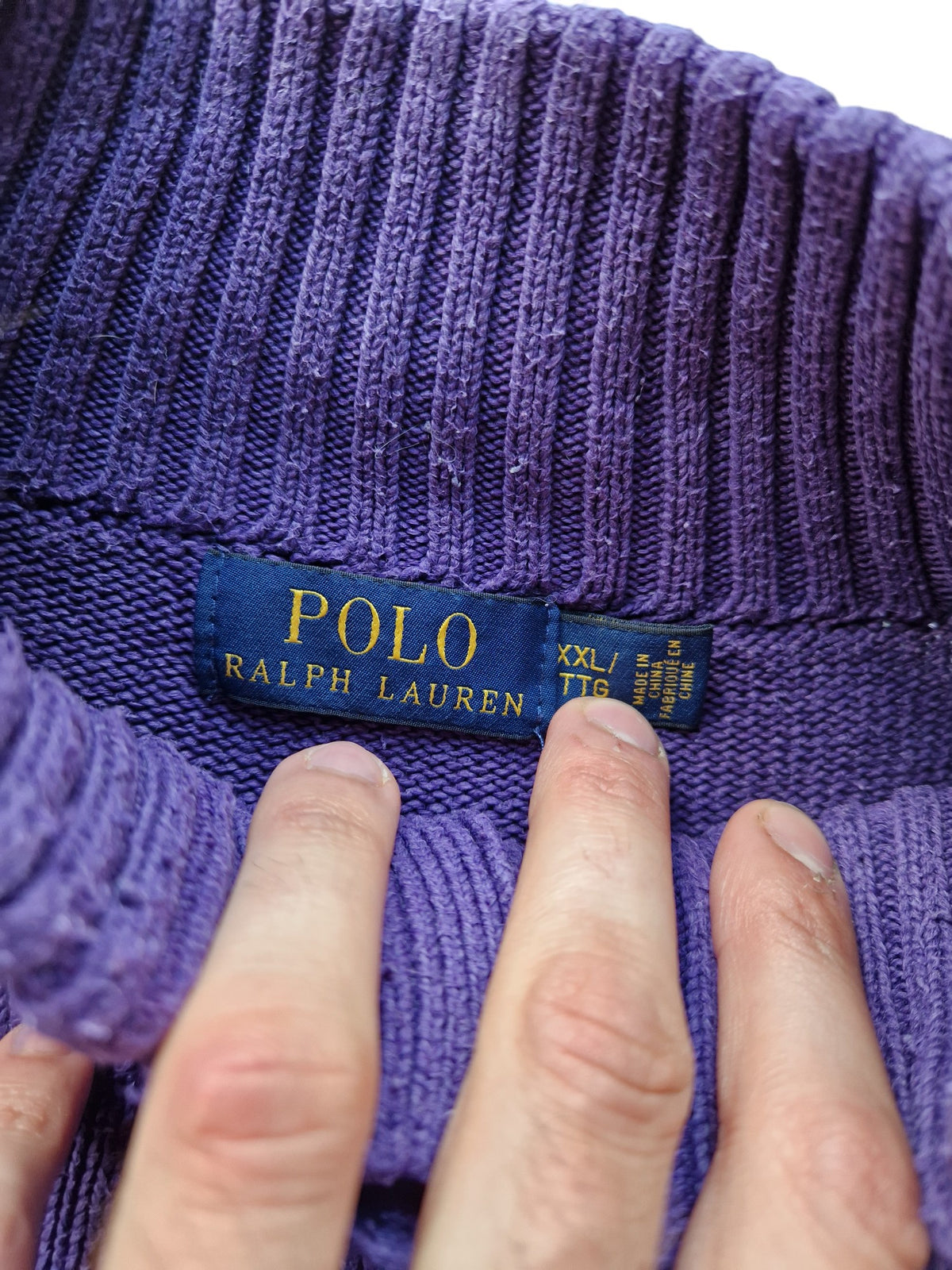 Polo Ralph Lauren 1/4 Button Jumper - Size XXL