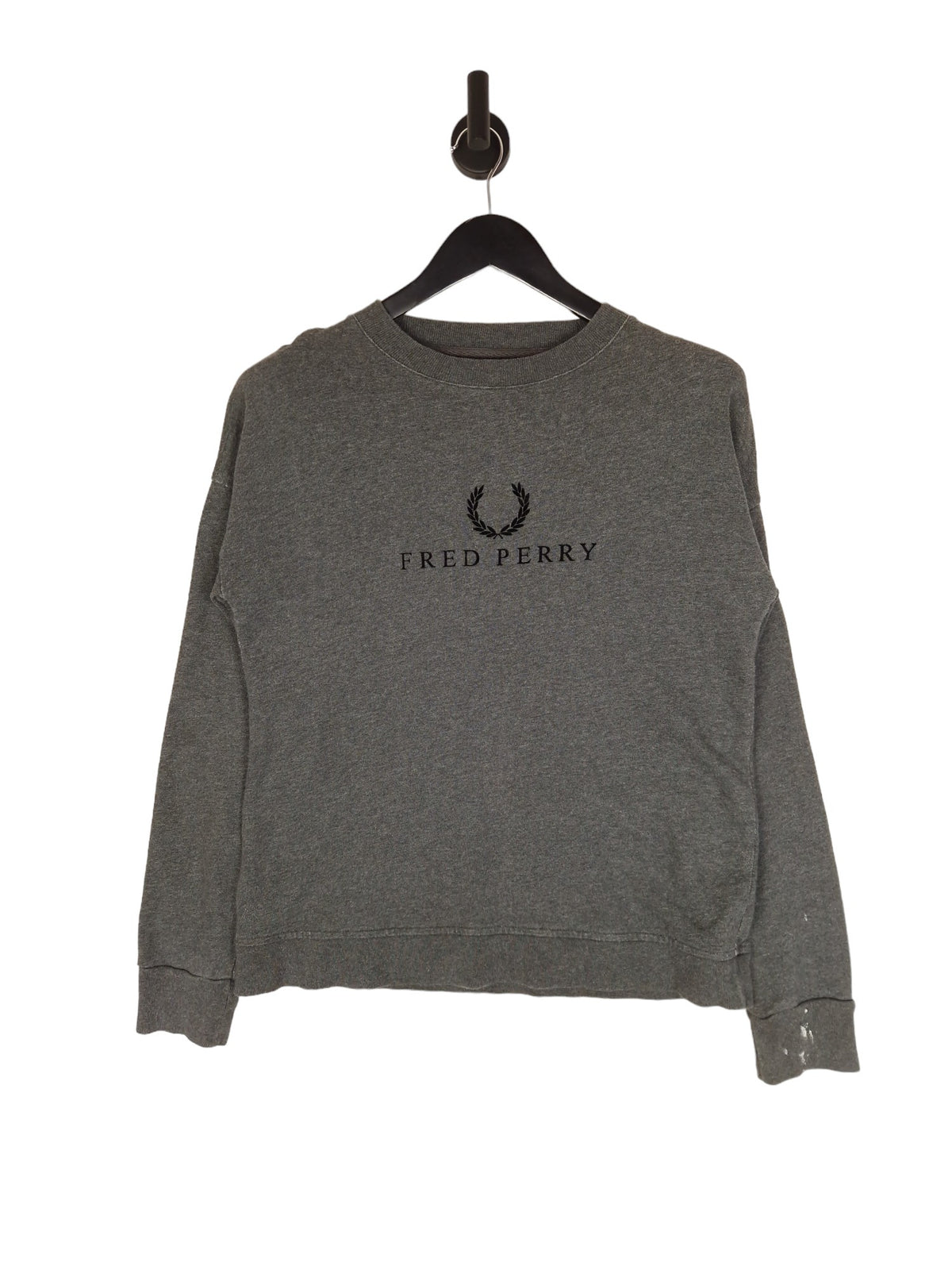 Fred Perry Spell Out Sweatshirt - Size UK 10