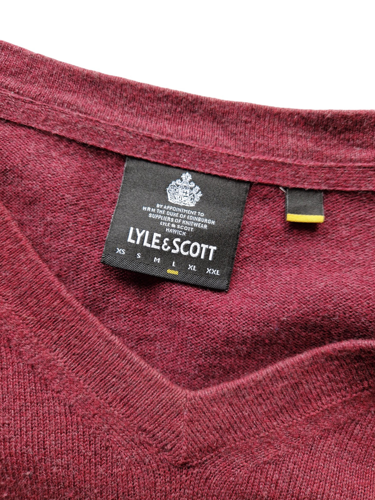 Lyle & Scott Wool / Cotton Jumper - Size Large