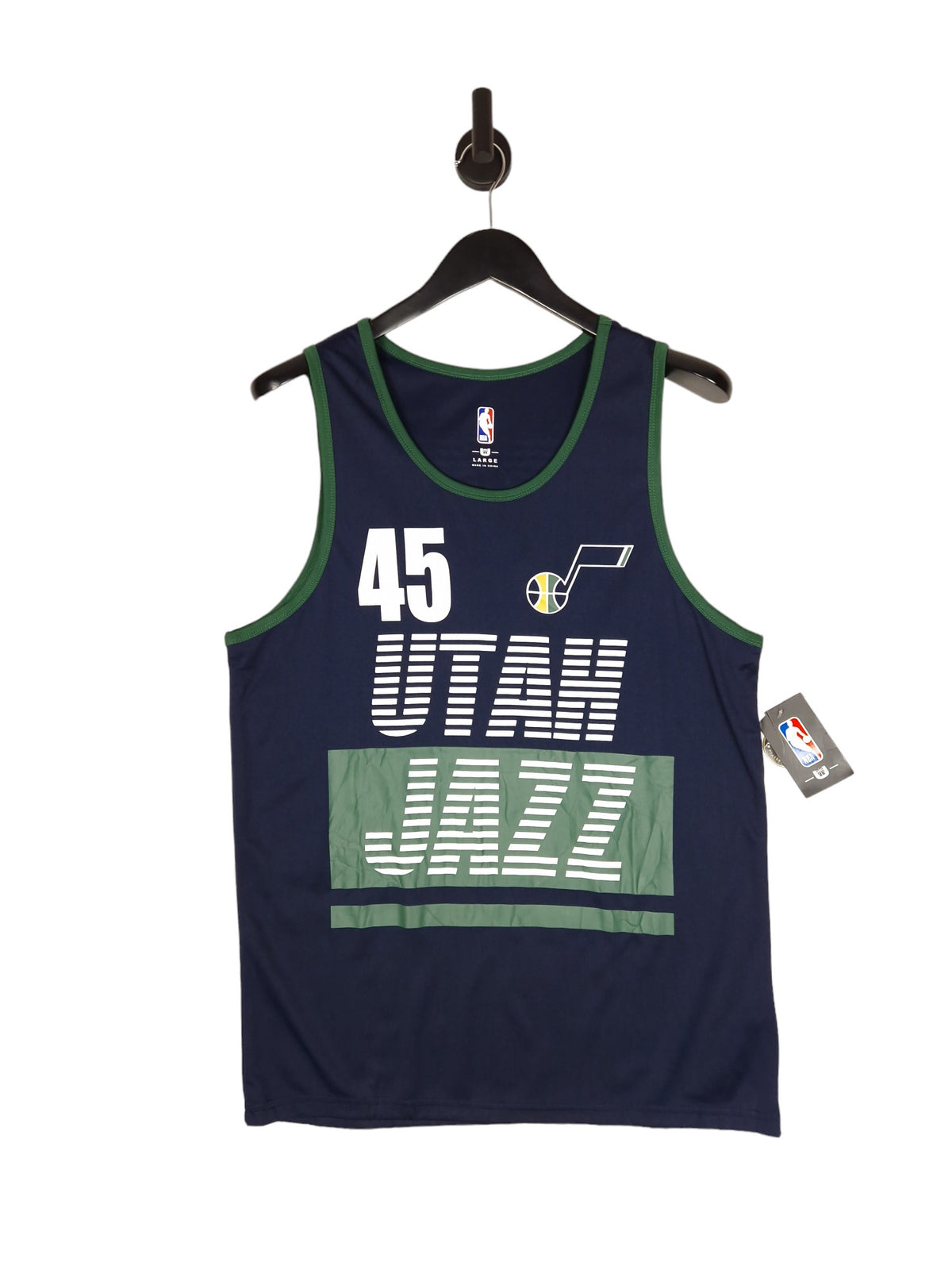 Deadstock NBA Utah Jazz Jersey #45 Mitchell Jersey - Size Large