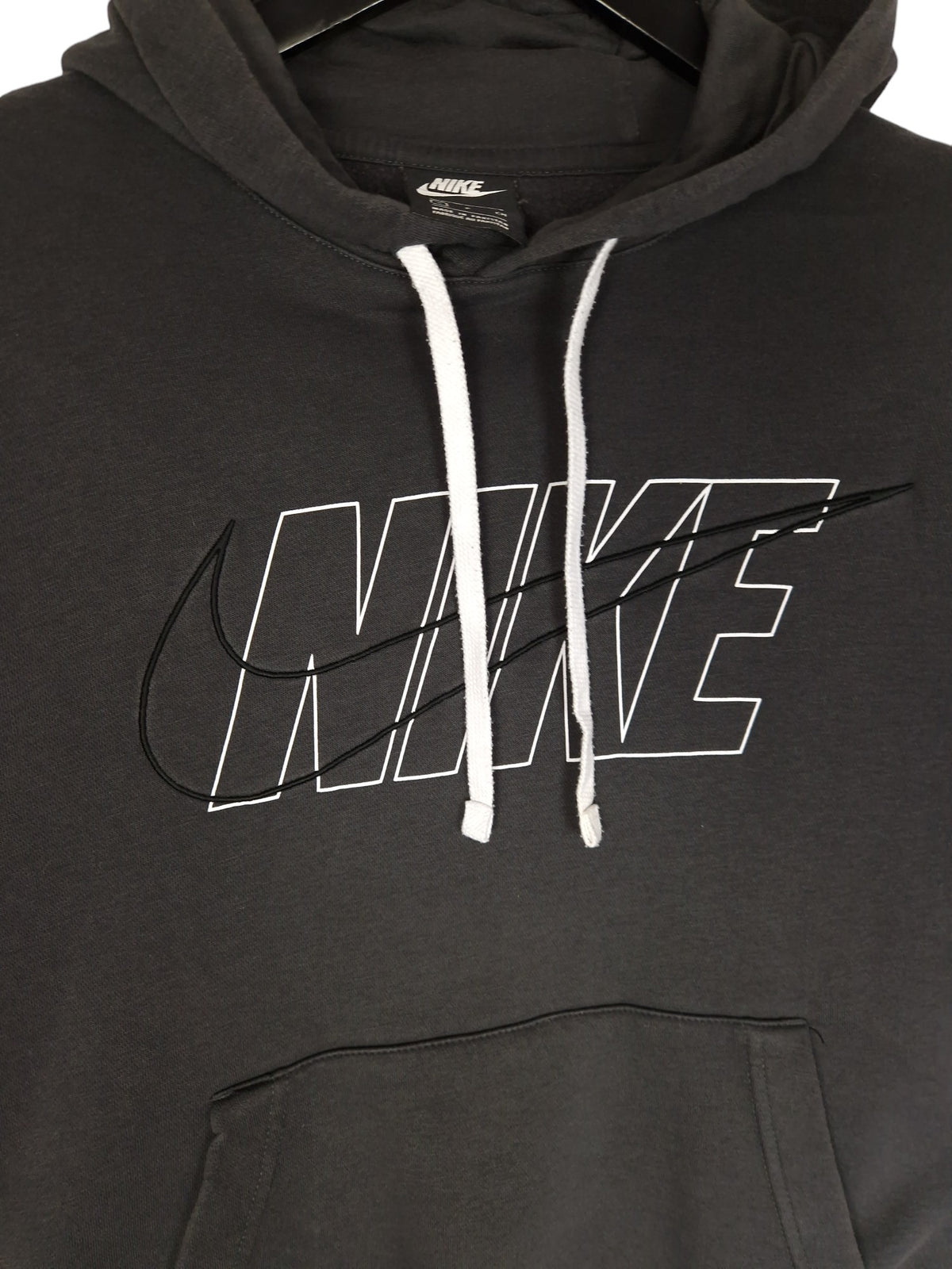 Nike Embroidered Swoosh Hoodie - Size Small