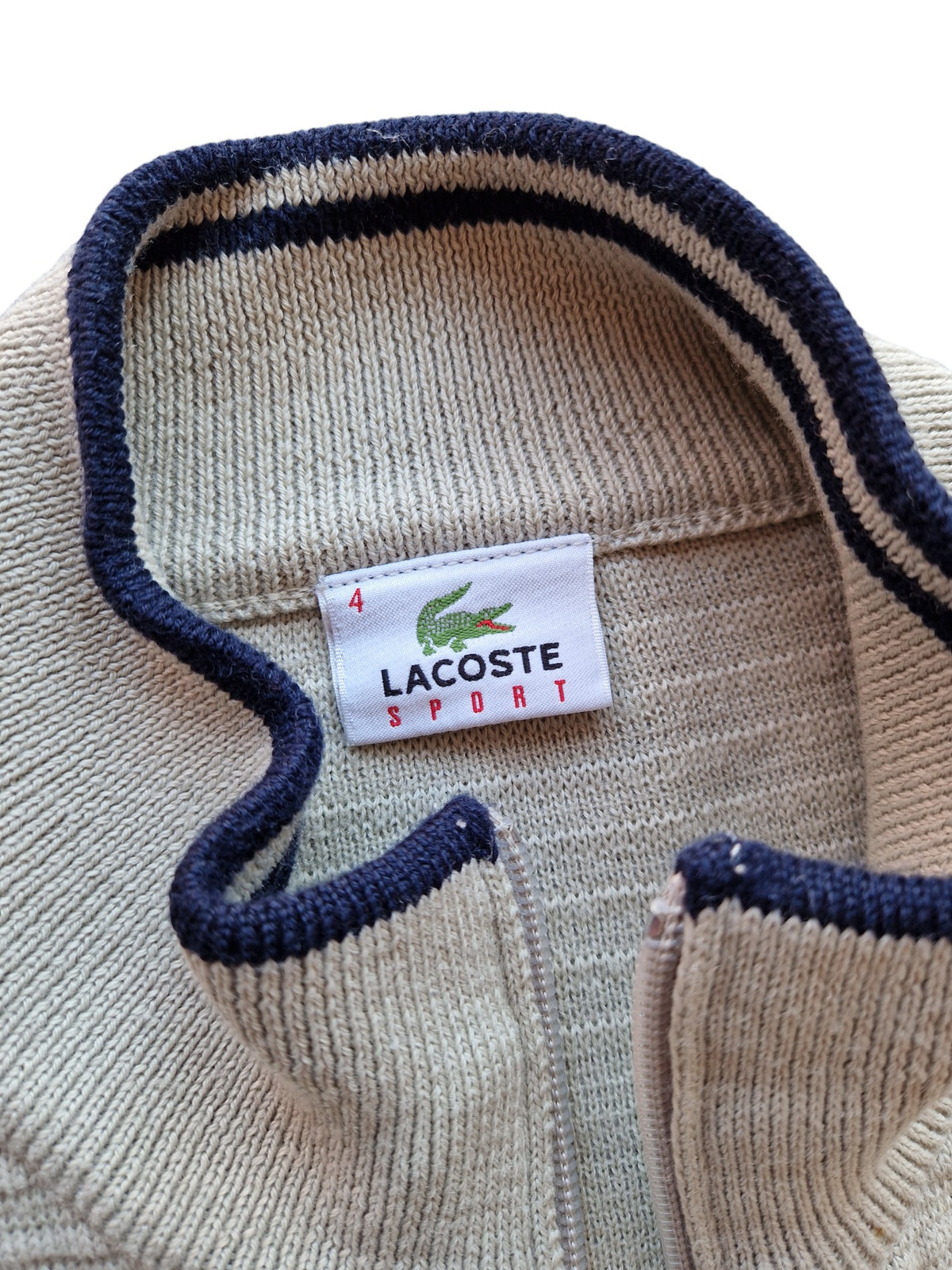 Lacoste Full Zip JUmper - Size Medium