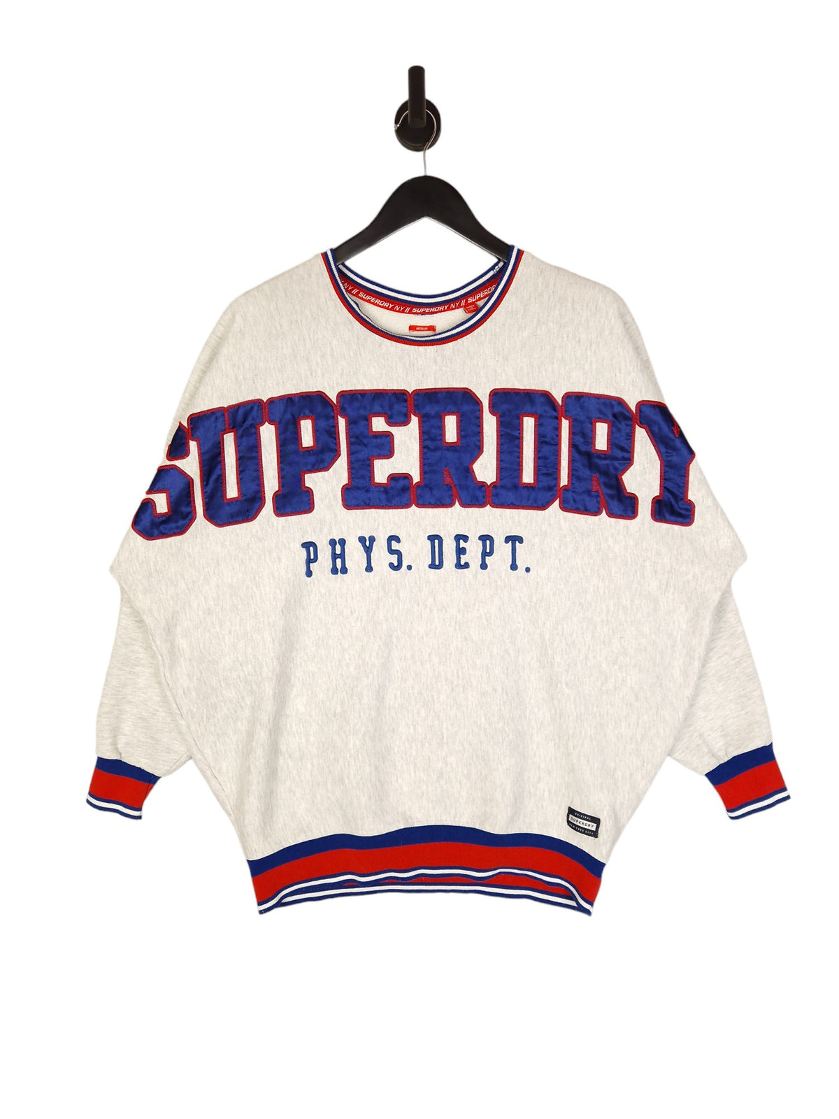 Superdry College Sweatshirt - Size Medium (oversized)