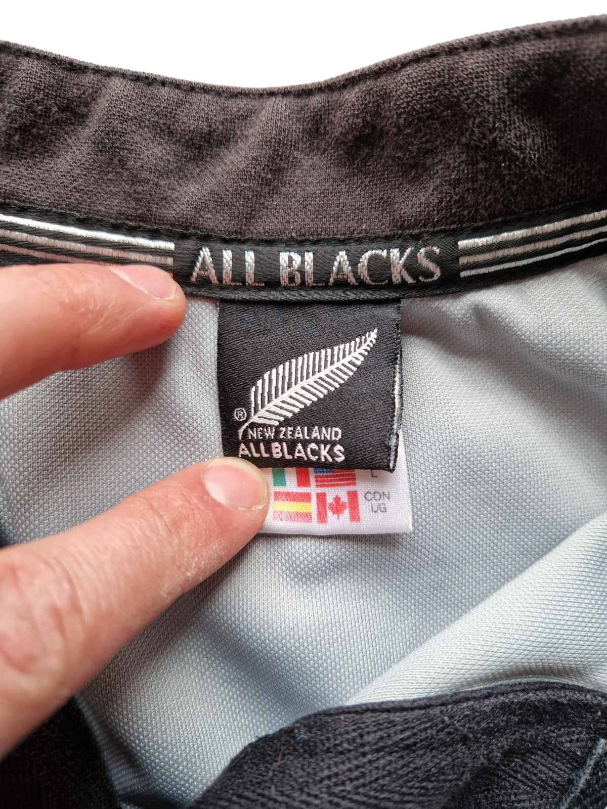 Adidas 2001/02 New Zealand All Blacks Training Jersey - Size L/XL