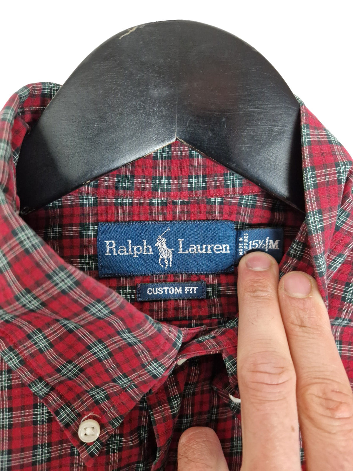 Polo Ralph Lauren Plaid Shirt Long Sleeve - Size Medium Custom Fit