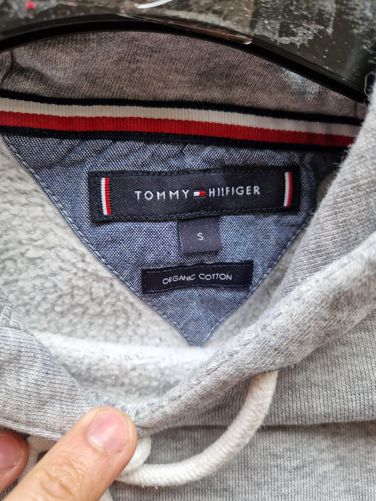 Tommy Hilfiger Spell Out Hoodie - Size Small