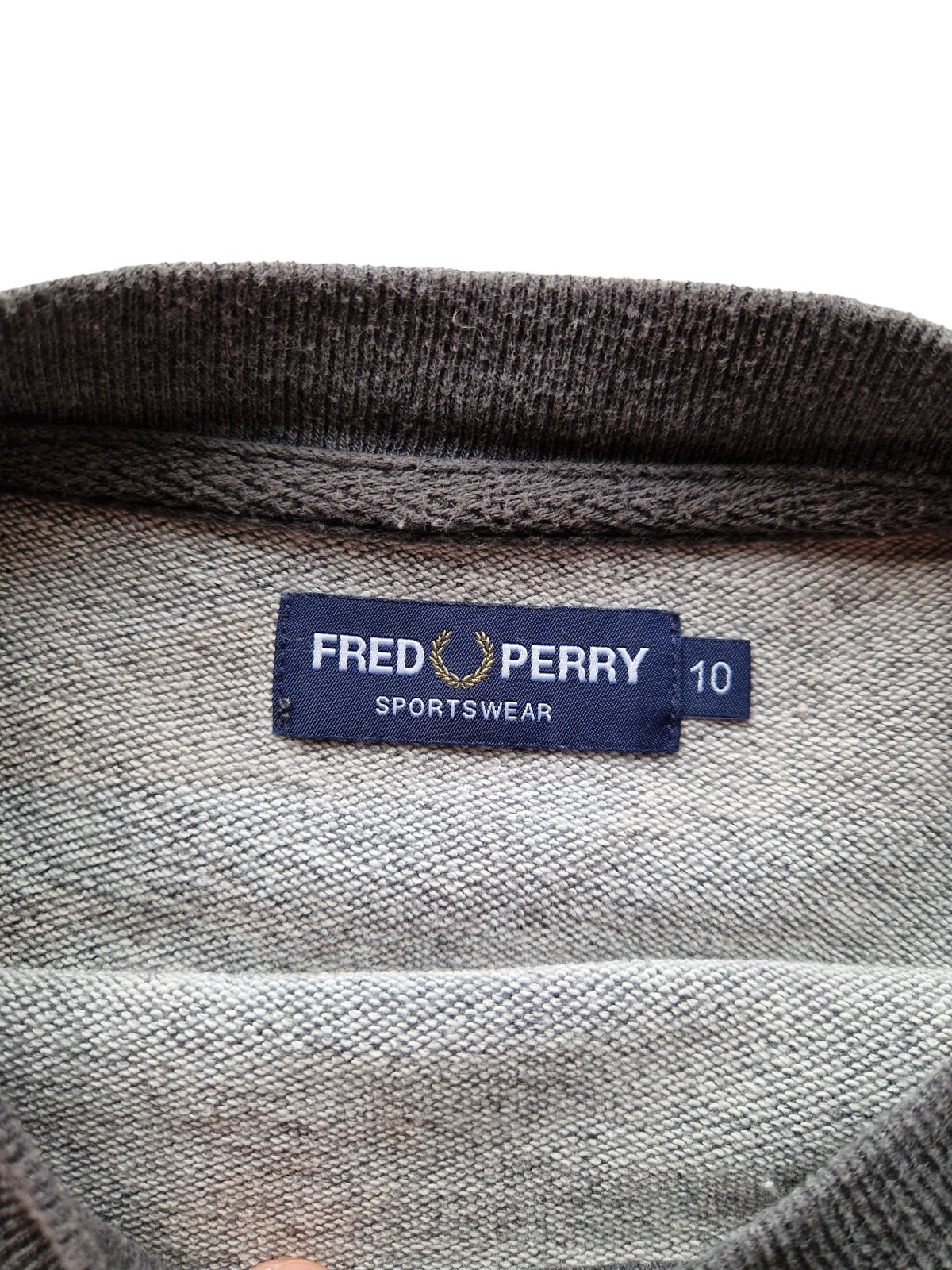 Fred Perry Spell Out Sweatshirt - Size UK 10