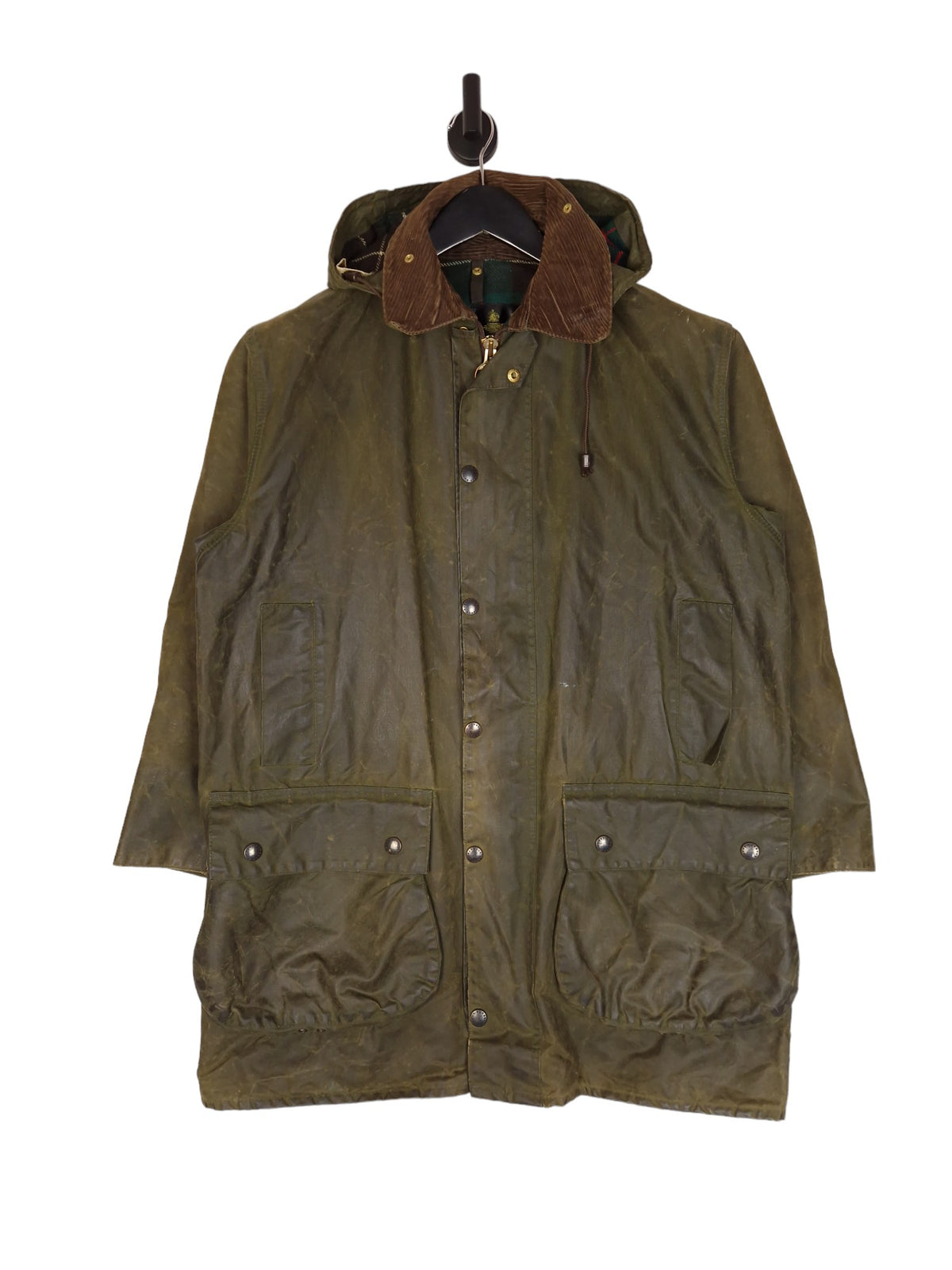 90's Barbour A400 Northumbria Wax Jacket - Size C40 L/XL