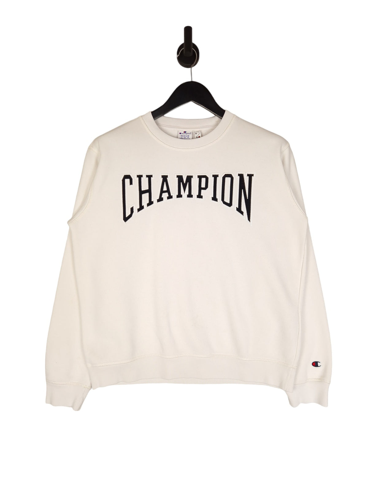 Y2K Champion Spell Out Sweatshirt - Size Medium