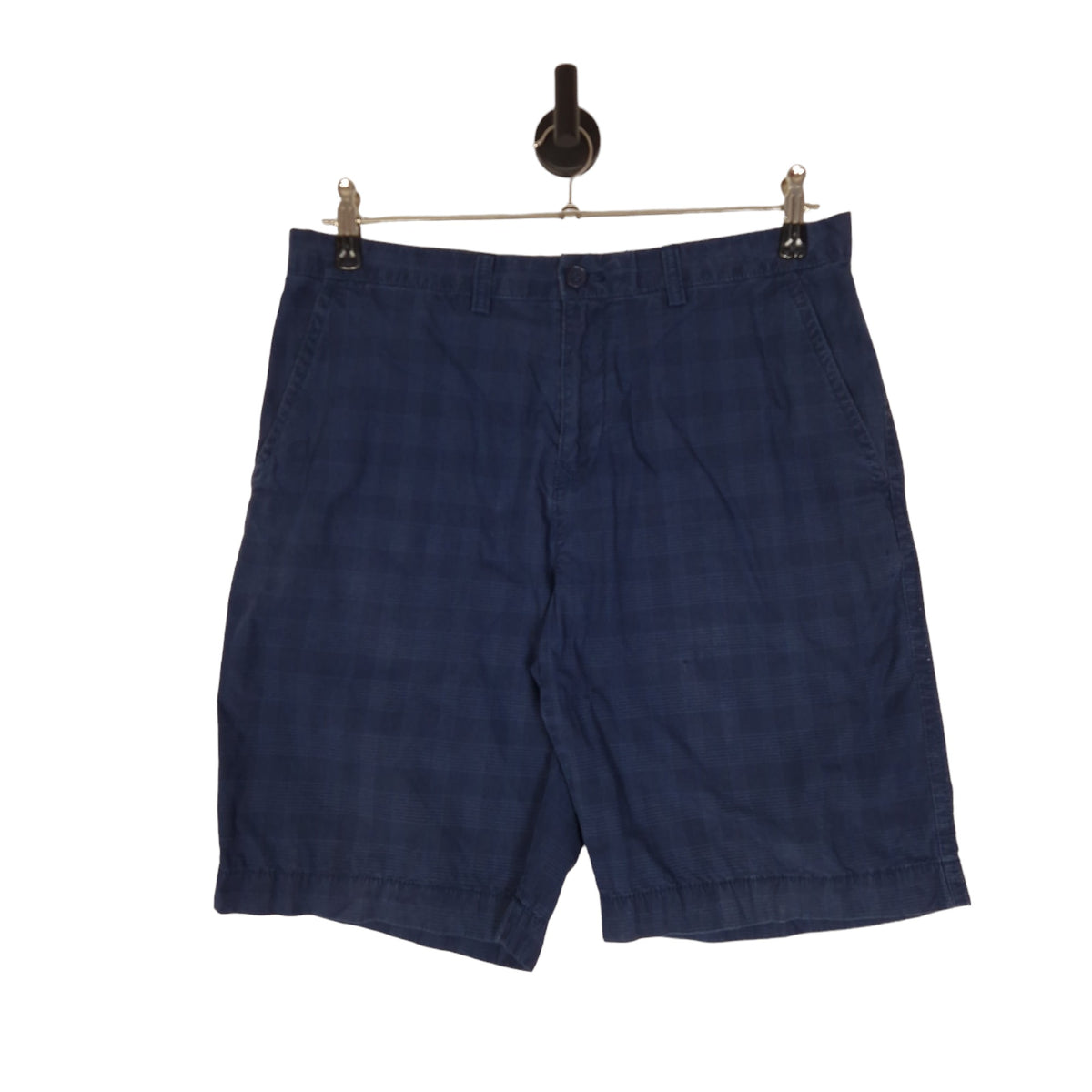 Tommy Hilfiger Blue Check Chino Shorts - Size W35