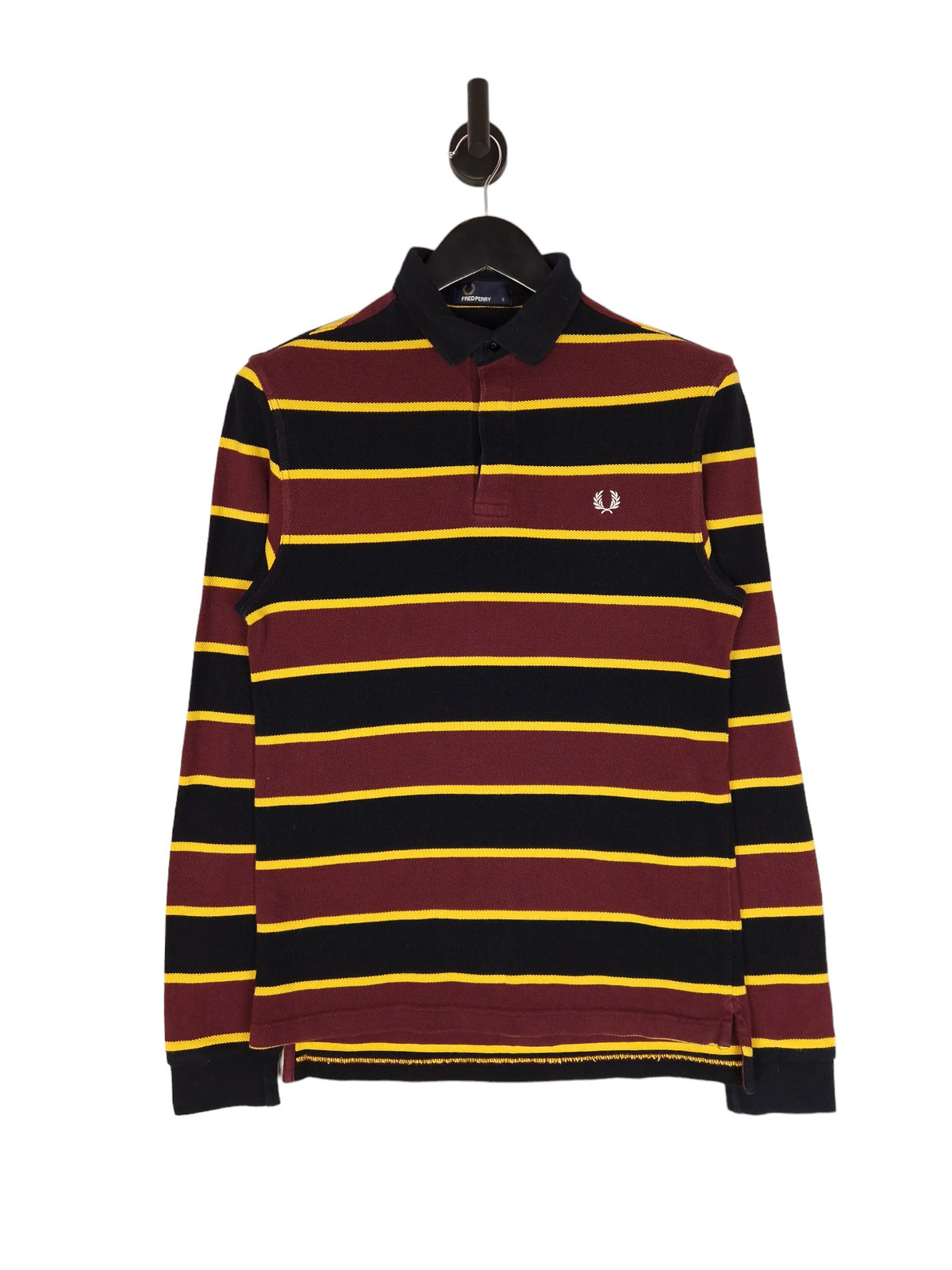Fred Perry Long Sleeve Polo Shirt - Size Small
