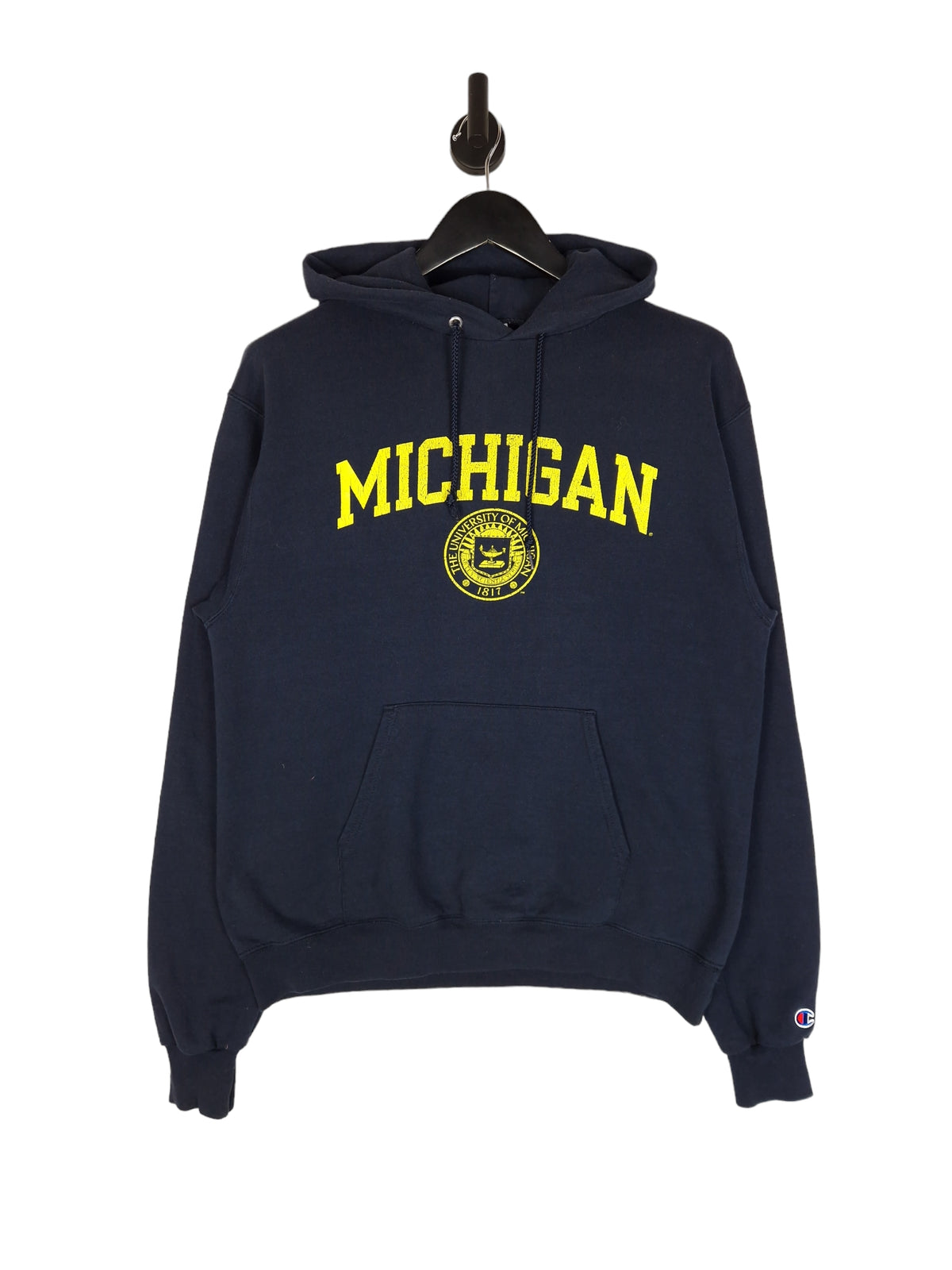 Champion Michigan College Hoodie - Size Medium