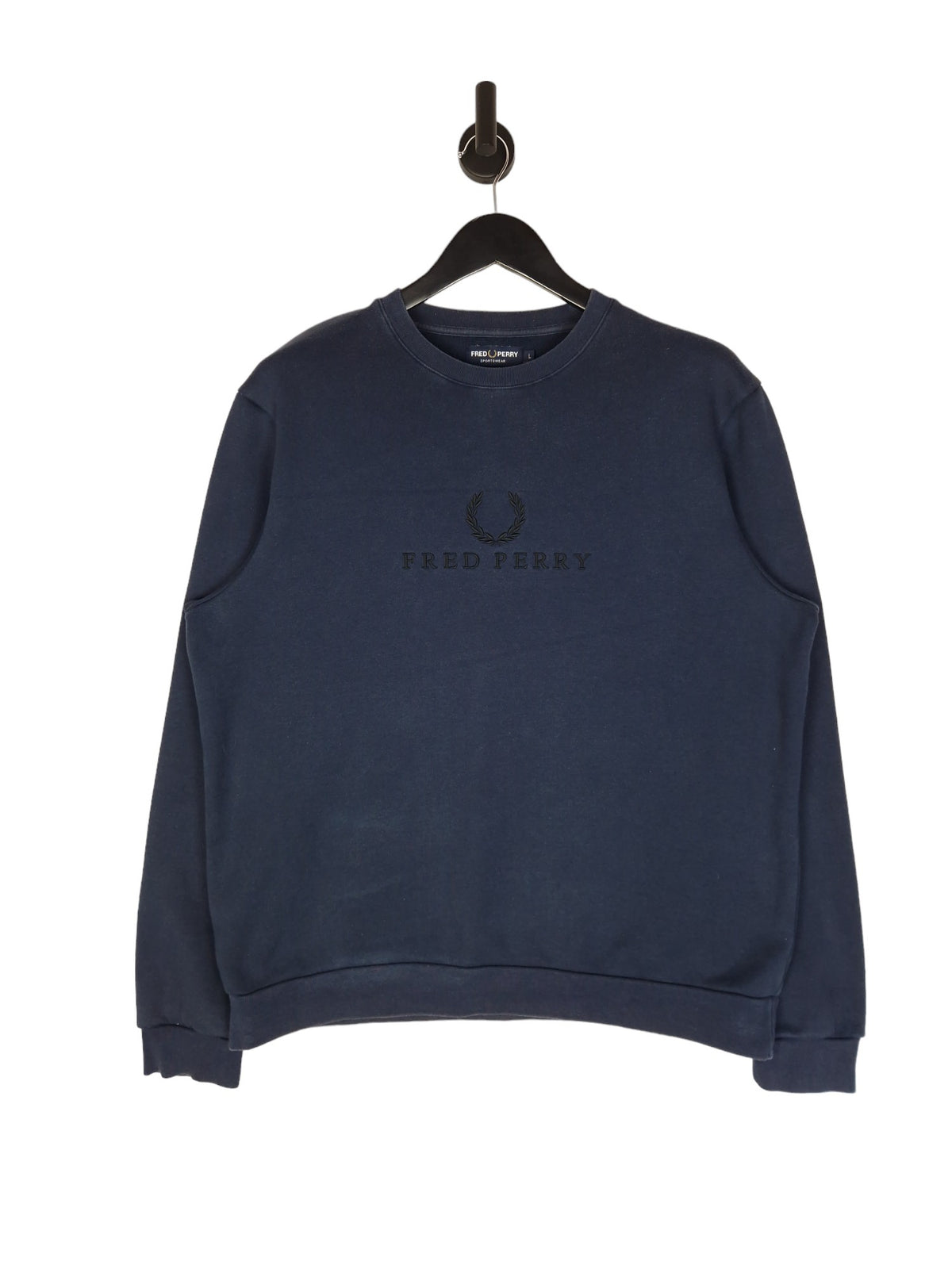 Fred Perry Spell Out Sweatshirt - Size Large