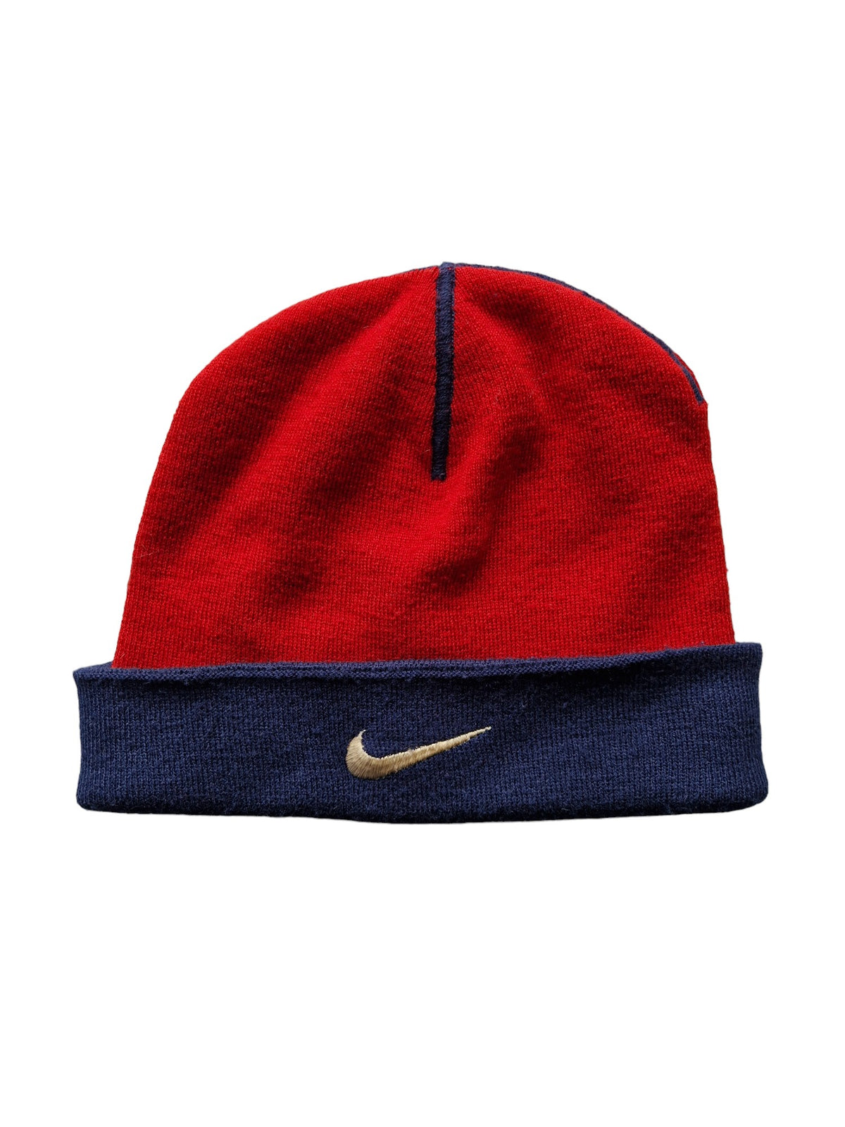 90's Nike Reversible Beanie Hat - One Size