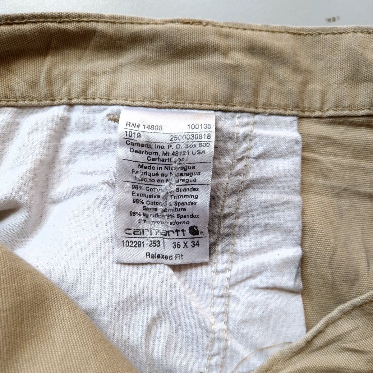 Carhartt Cargo Shorts - Size W38