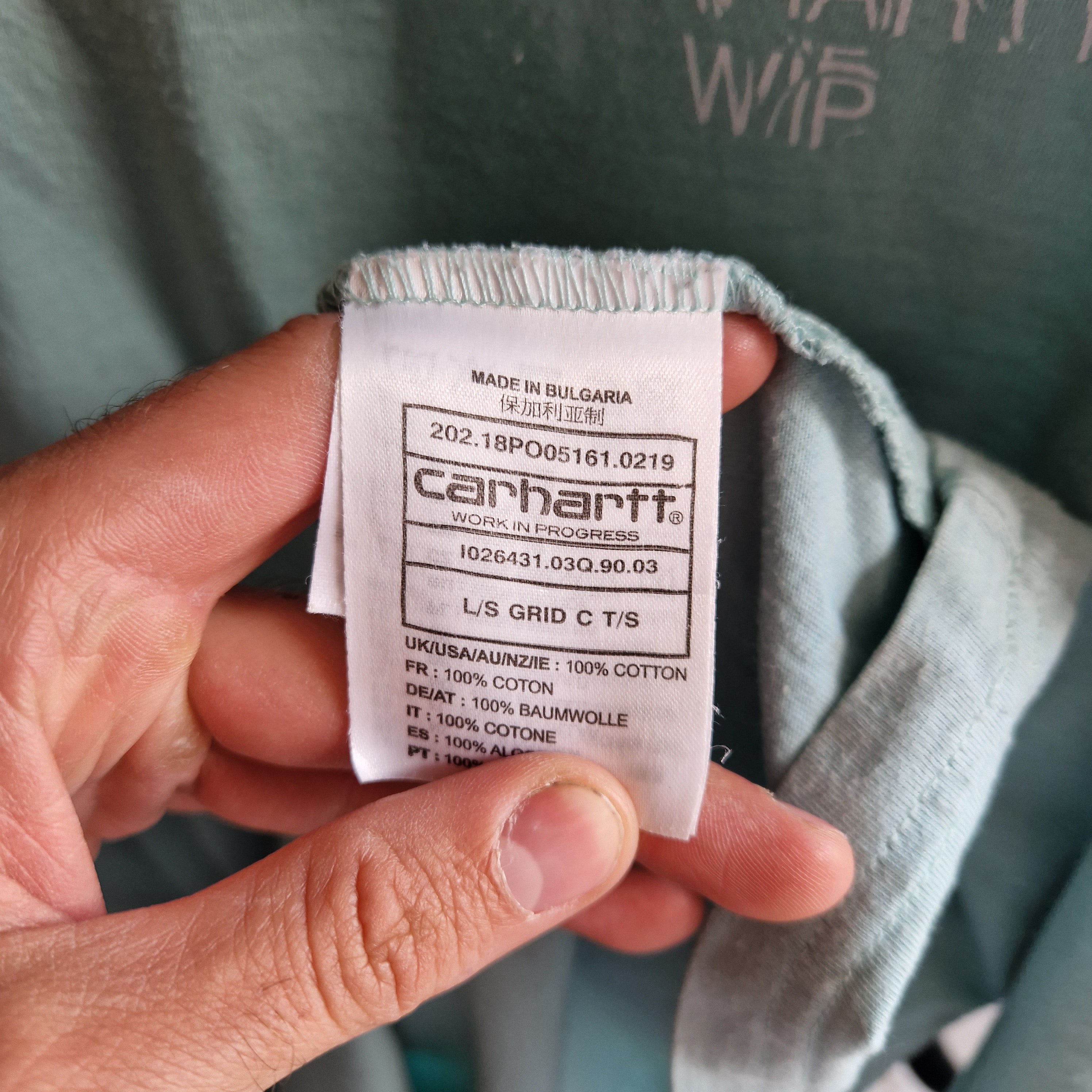 Carhartt 2025 wip size