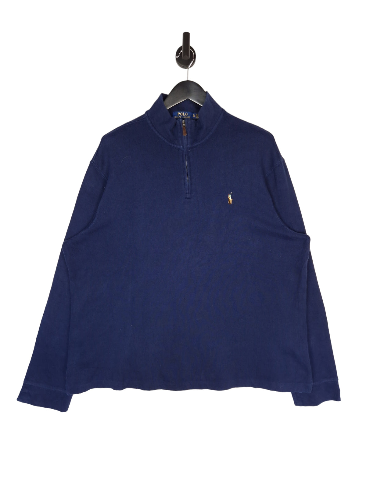 Polo Ralph Lauren 1/4 Zip Estate Rib Jumper - Size XXL