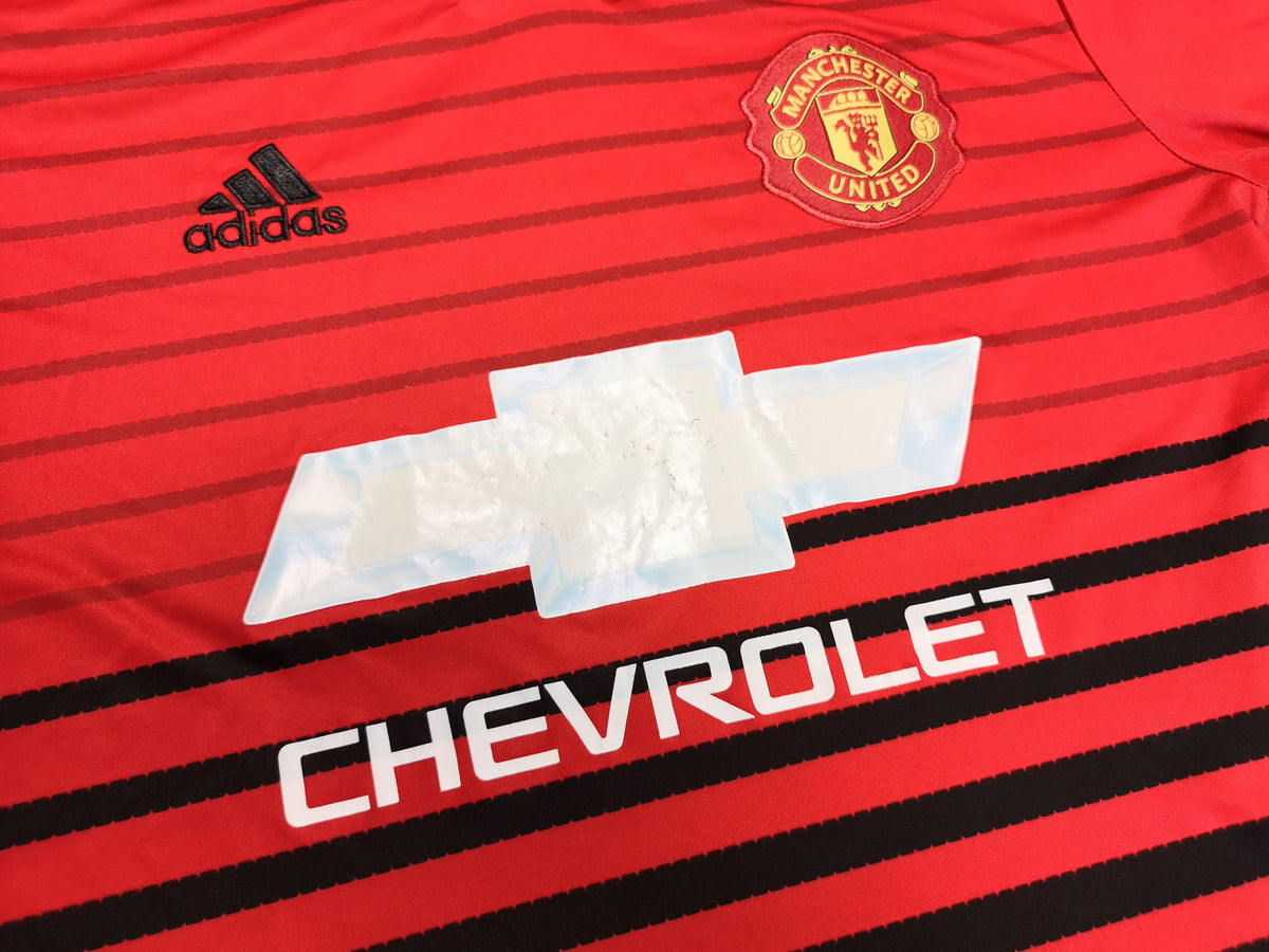 2018-2019 Adidas Manchester United Lukaku 9 Home Shirt - Size Medium