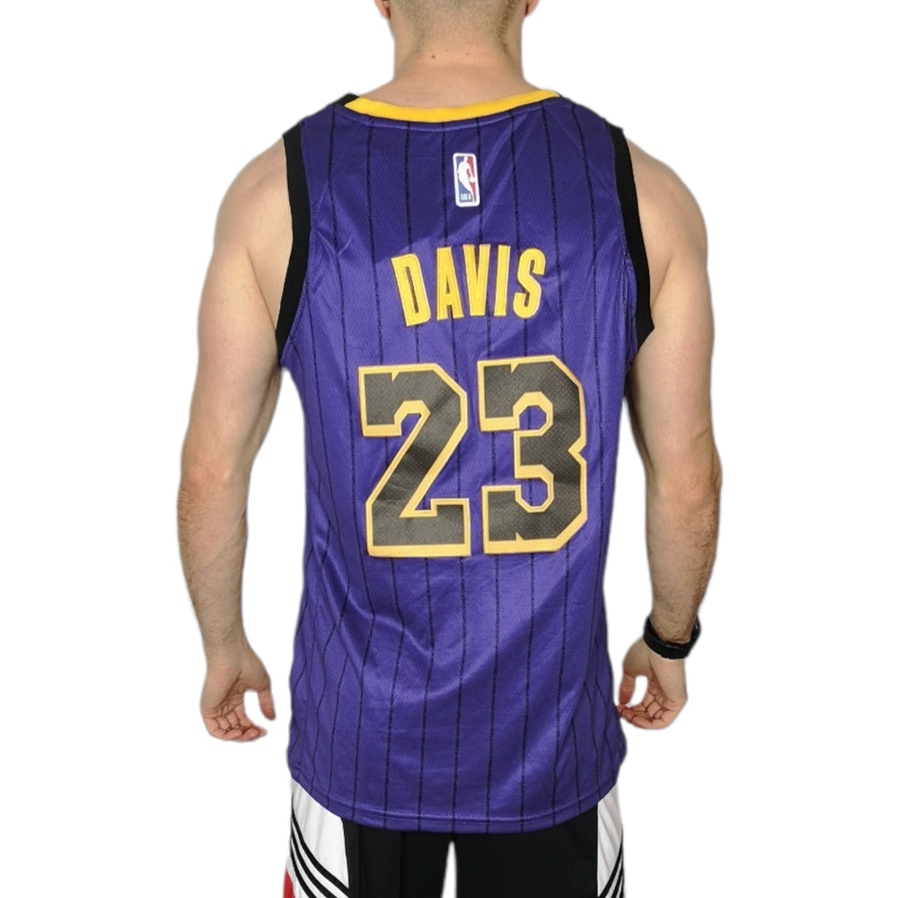 2019 Nike NBA La Lakers 23 Davis Purple City Edition - Size M