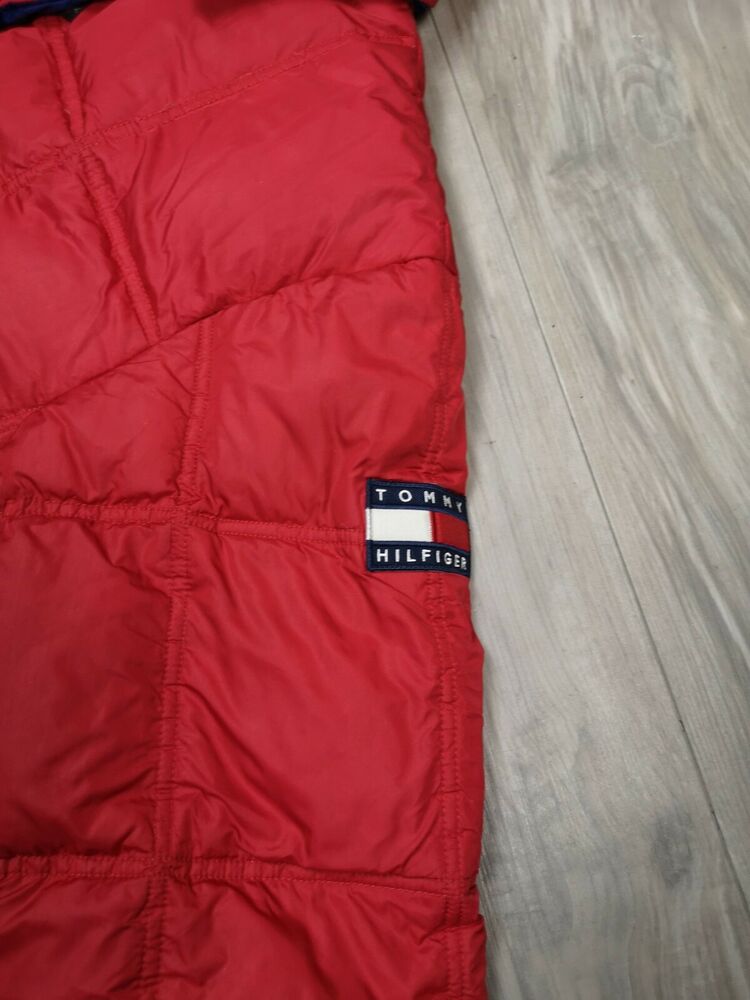 90's Tommy Hilfiger Puffer Jacket - Size UK 16