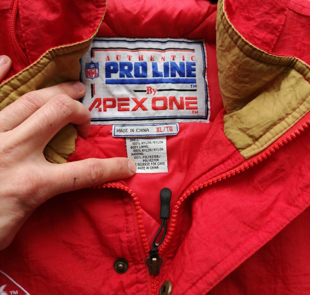 買う安い90s NFL APEX ONE バッファロー ビルズ 刺繍ロゴ 中綿ジャケット ジャケット・アウター
