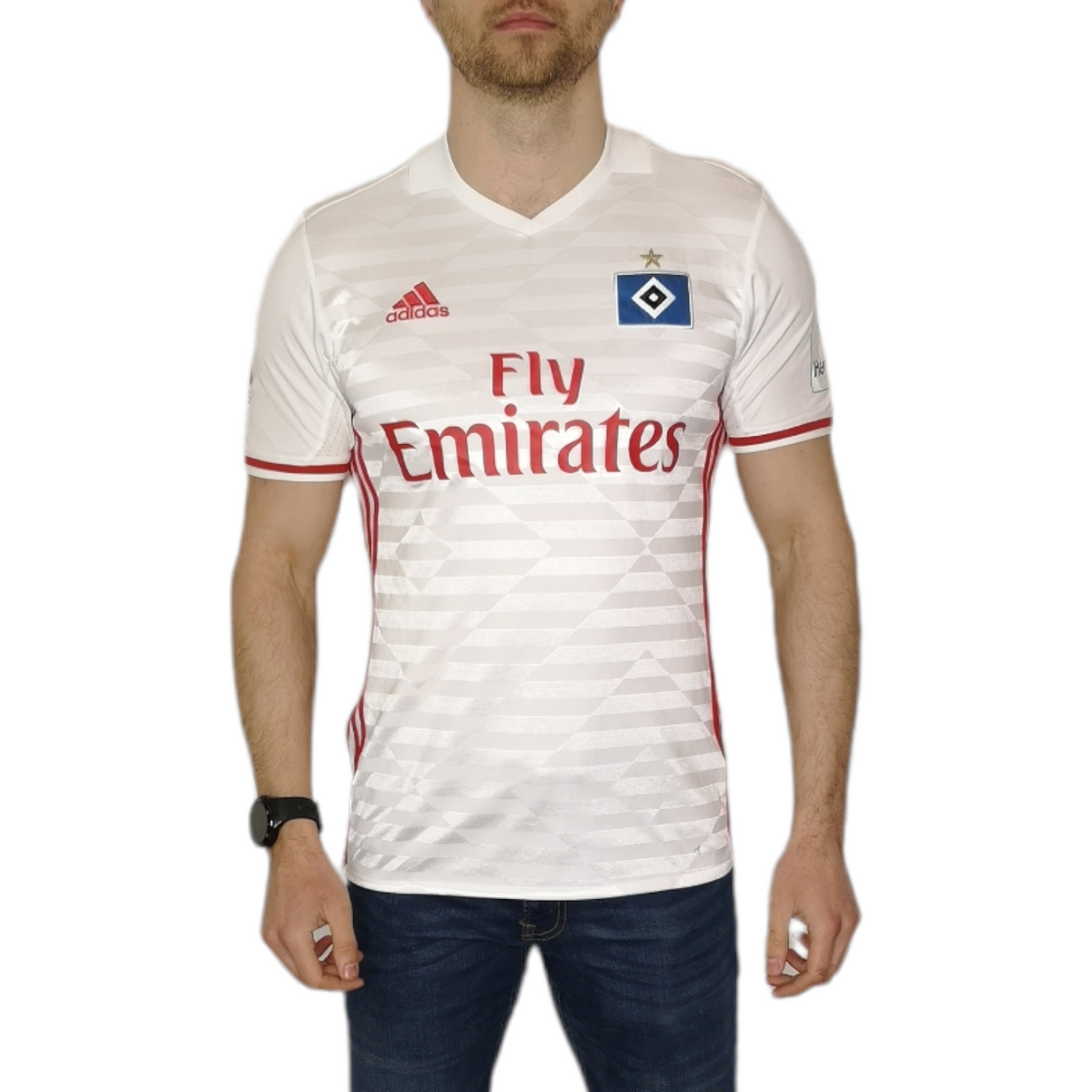 16/17 Adidas Hamburger SV Muller 27 Home Shirt - Size Small