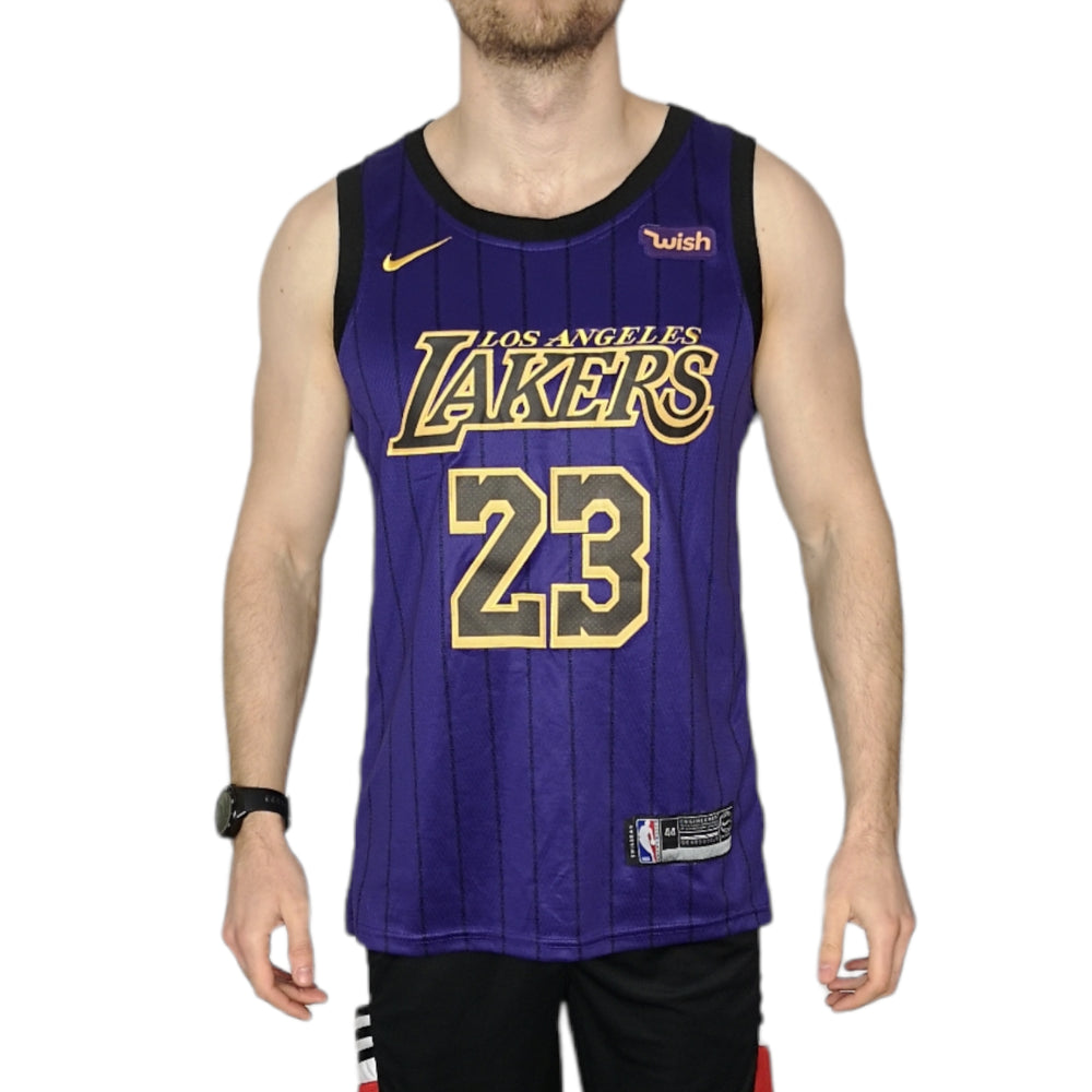 2019 Nike NBA La Lakers 23 Davis Purple City Edition - Size M