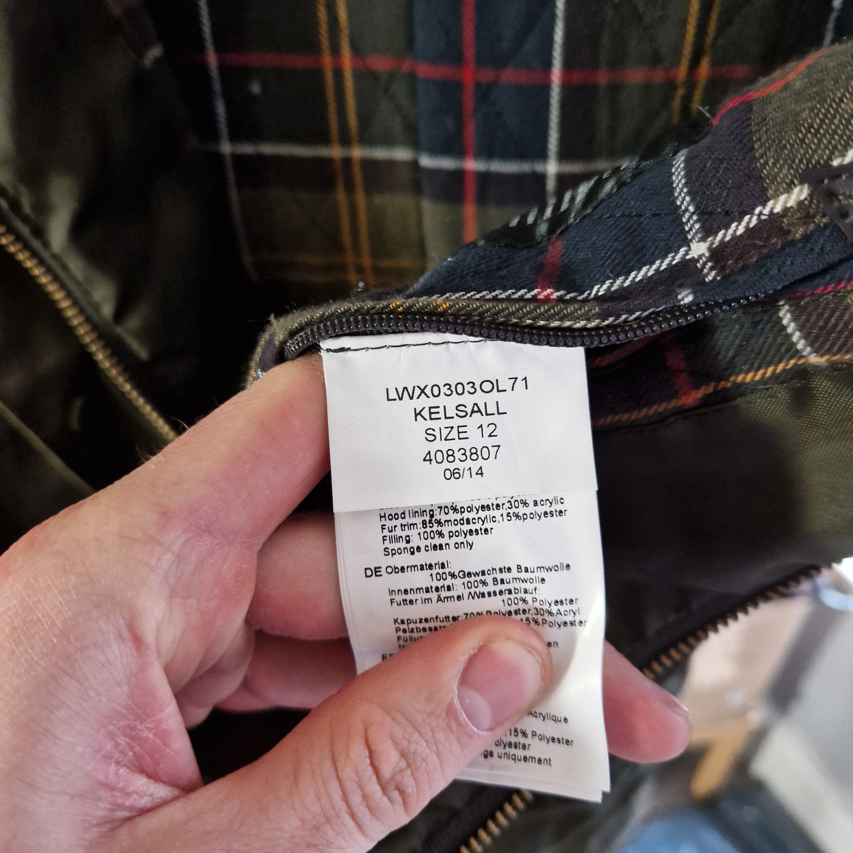 Kelsall deals barbour jacket