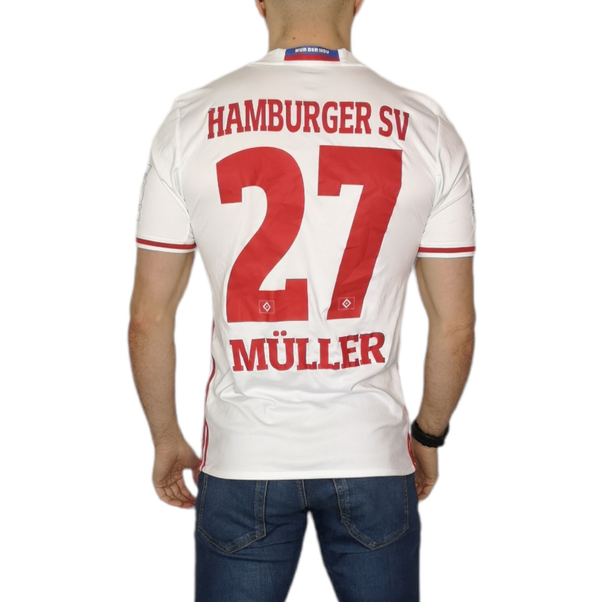 16/17 Adidas Hamburger SV Muller 27 Home Shirt - Size Small