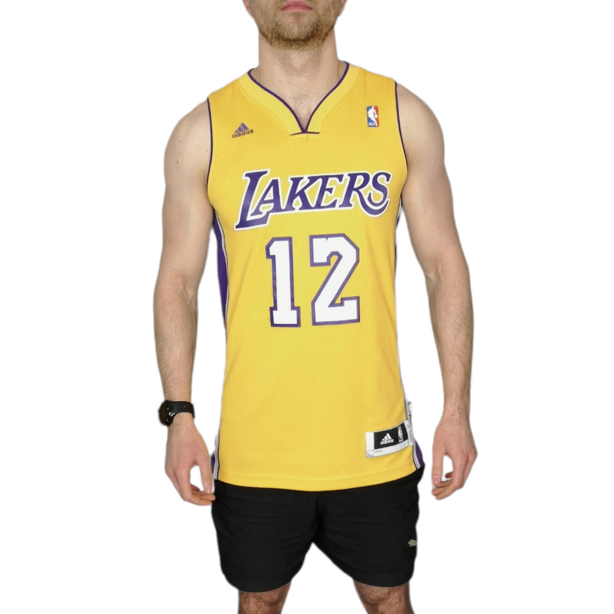 Adidas NBA LA Lakers 12 Dwight Howard Basketball Jersey - Size Small