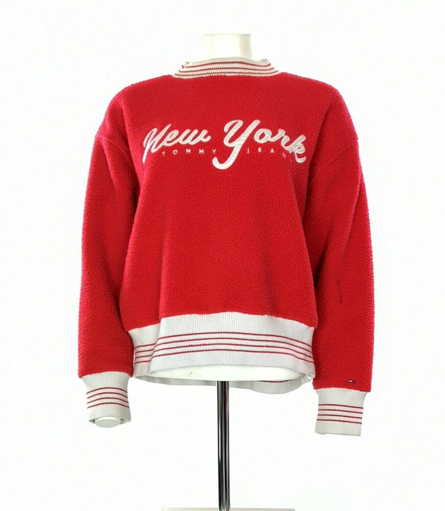 New York Tommy Jeans Fleece Jumper - Size UK 14 Short