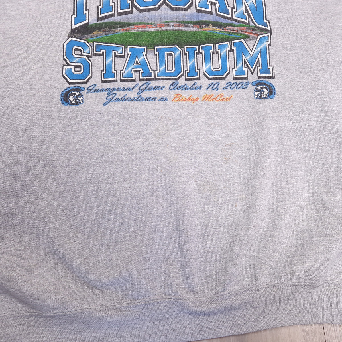 90's Lee Trojan Stadium College Football Sweatshirt Size XXL