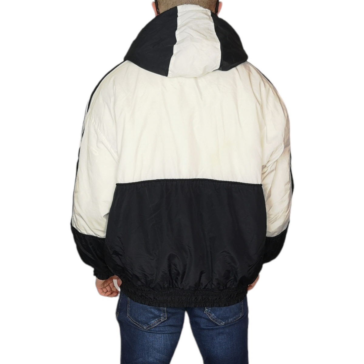 Men's 90's Starter Jacket In Black / White Size Large