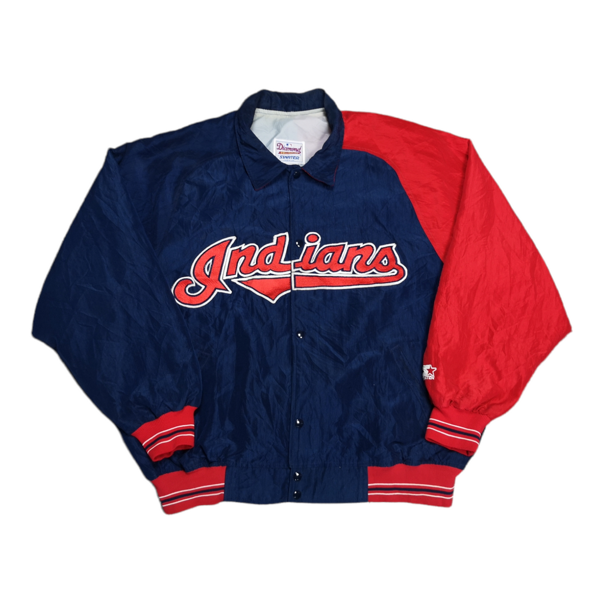 90's Starter MLB Cleveland Indians Jacket - Size XXL