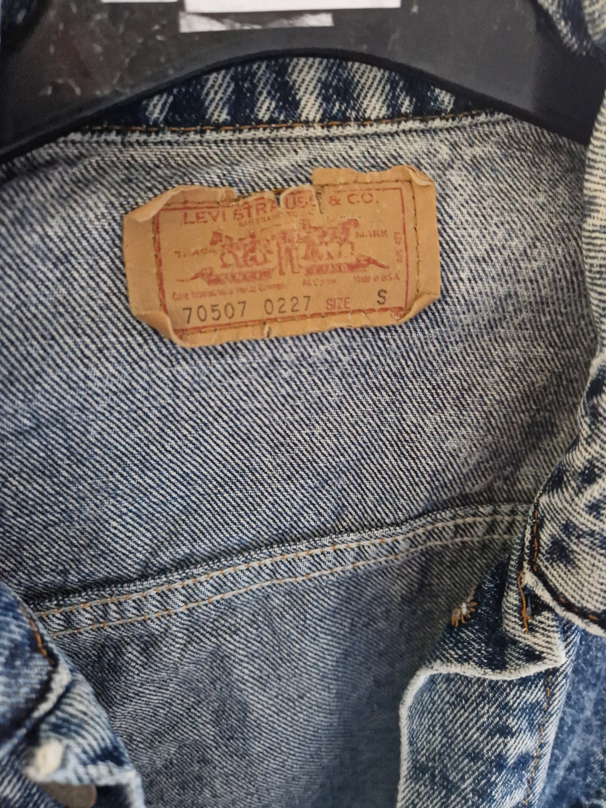 Levi's Denim Trucker Jacket Made In USA - Size Small