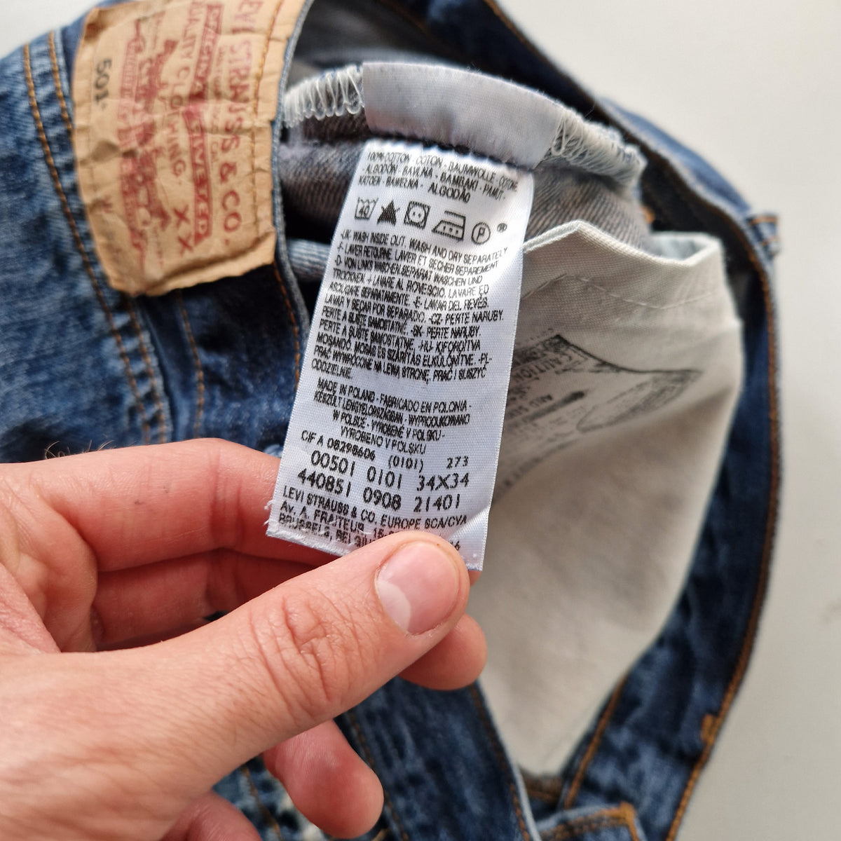 Levi's 501's Denim Jeans - Size W34 L30