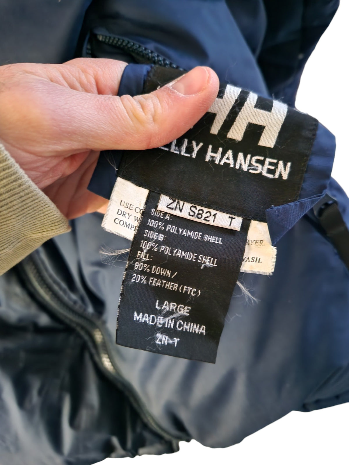 Y2K Helly Hansen Reversible Puffer Jacket - Size L/XL