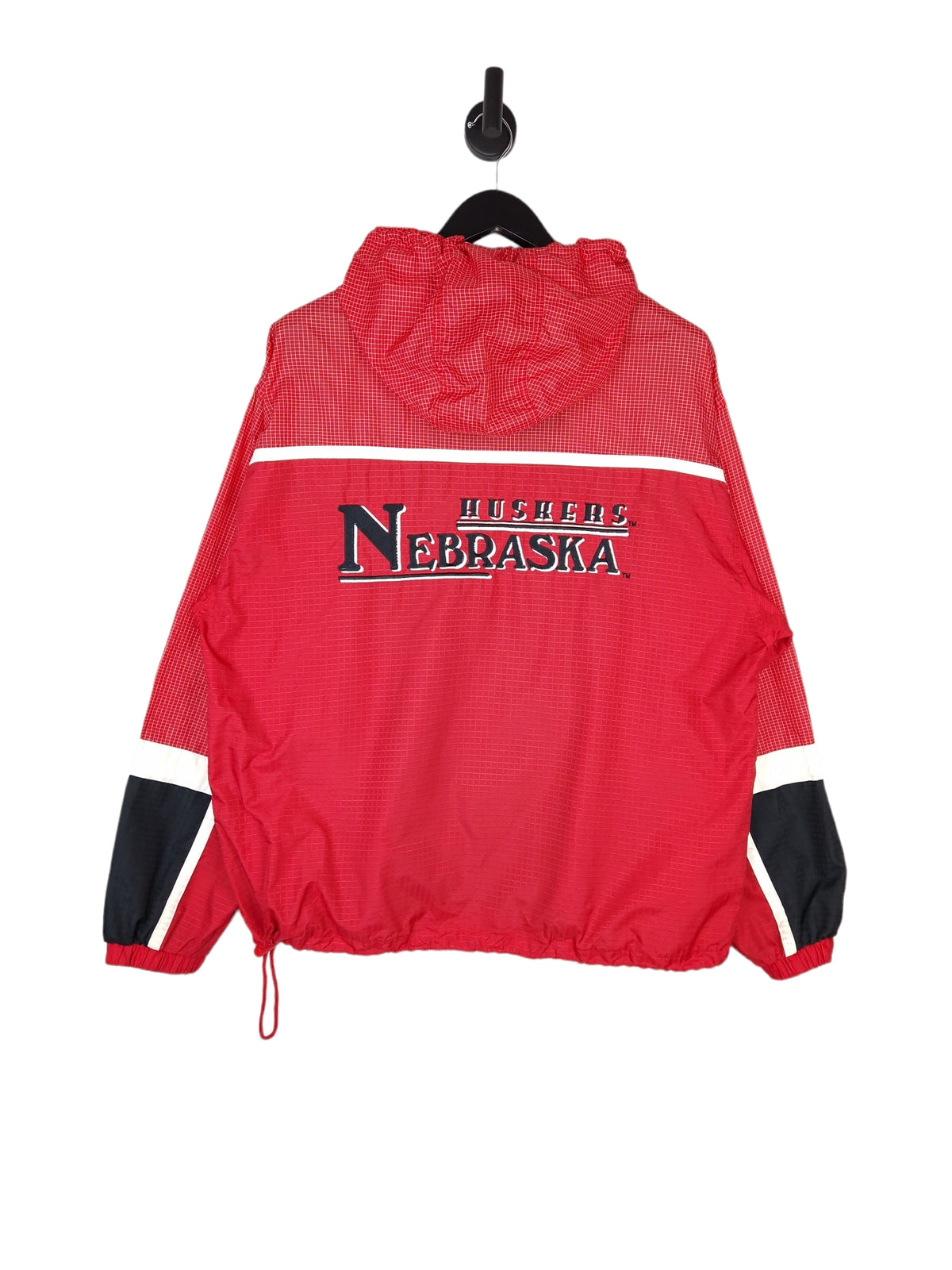 90's Logo 7 Nebraska Huskies Windbreaker - Size XL