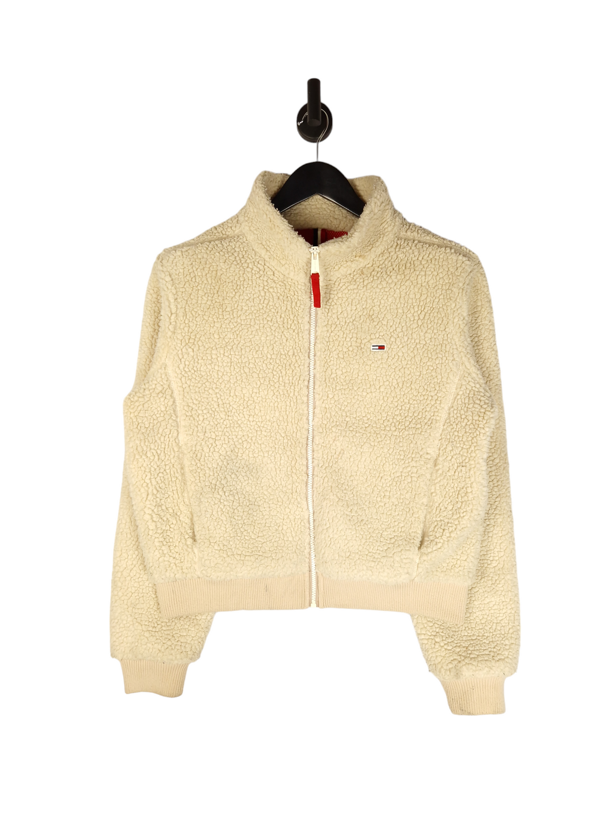 Tommy Jeans Teddy Fleece Jacket - Size M UK 12